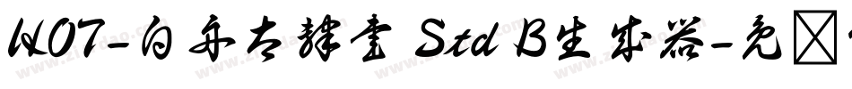 HOT-白舟太隷書 Std B生成器字体转换